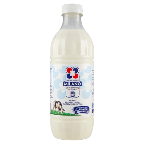 Centrale del Latte Milano Intero Pastorizzato a Temperatura Elevata 1 L